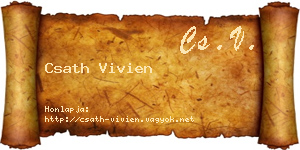 Csath Vivien névjegykártya