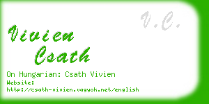 vivien csath business card